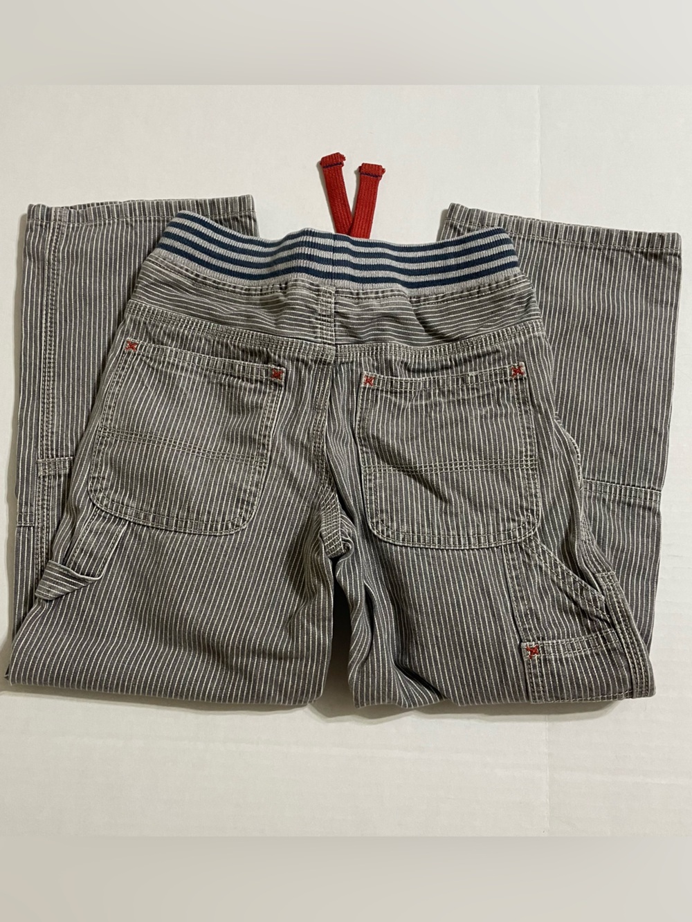 Mini Boden Boys Stripe Cotton Pants size Boys 8 - Picture 2 of 4